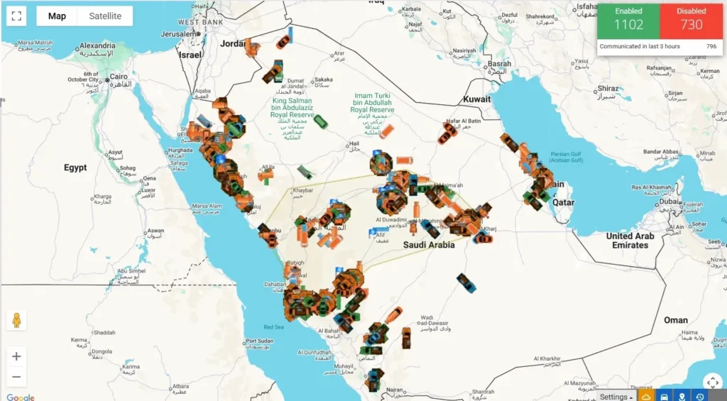 حلول تتبع المركبات